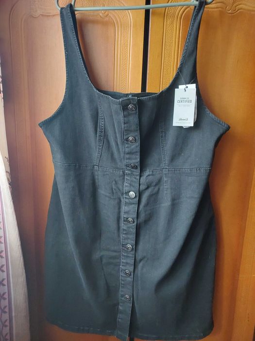 Зручний  джинсовий сарафан щільна тканина великий розмір