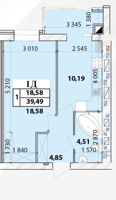 Продаж 1кім квартири. Масани.Є- оселя та Є- відновлення