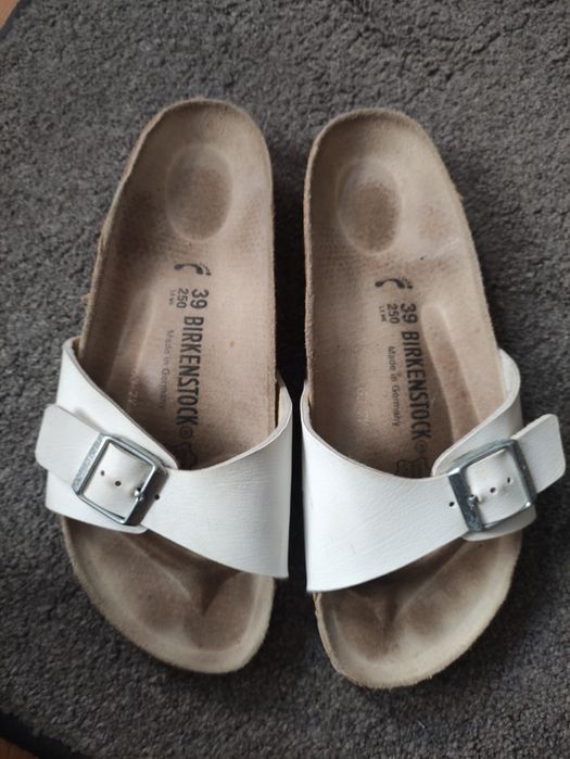 Birkenstock klapki białe 39