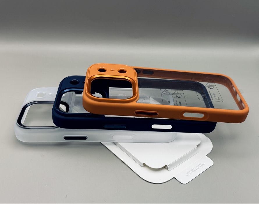 Чехол iPhone 17 Pro Max Orange, 17 Pro Blue, 17 Pro оранжевый, синий