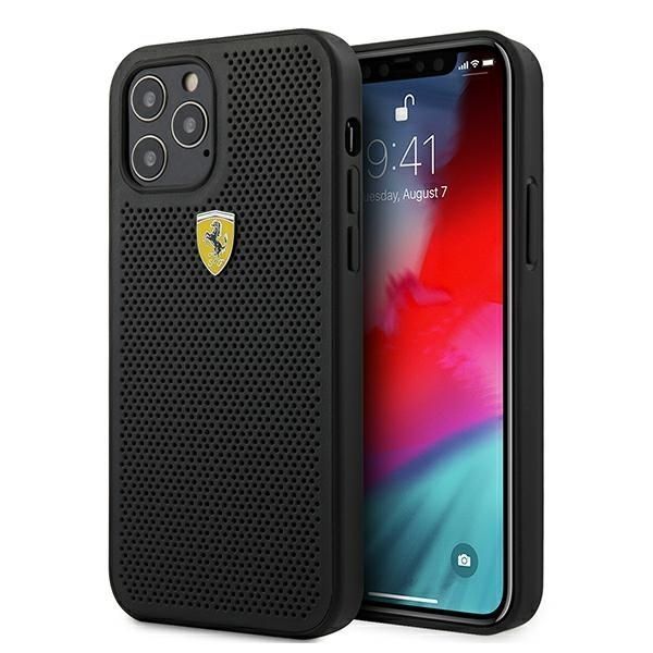 Etui Ferrari iPhone 12 Pro Max - Kolekcja On Track Perforated