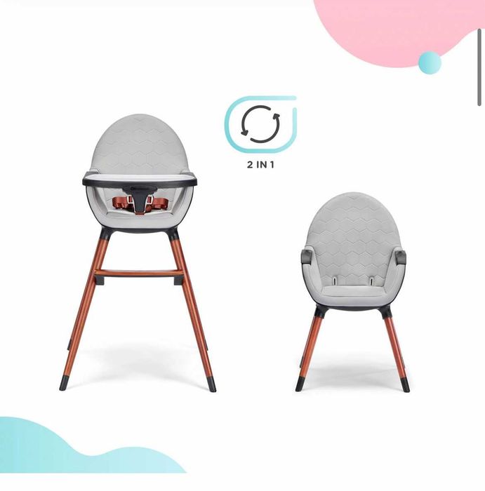 KrzesełkavKinderKraft XFINI szare