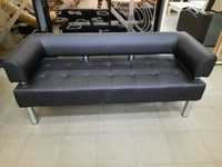 Офисный диван (черный цвет), 160 см.