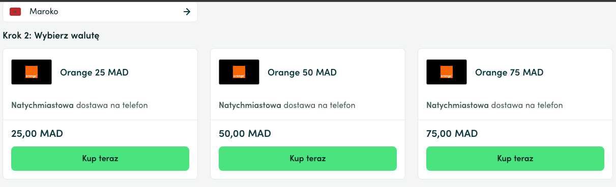 Orange MA +212 SIM karta Maroko Prepaid Card Aktywne OTP