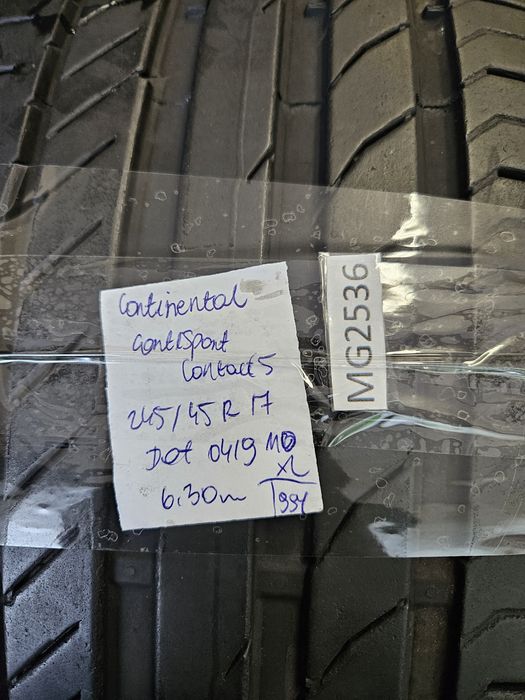 Continental 245/45 r17 ContiSportContact 5 /// 6,3mm!!! Wysyłka