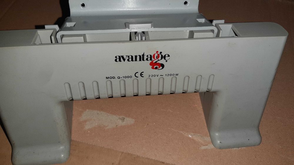 Aquecedor de barras antigo, mas a funcionar bem