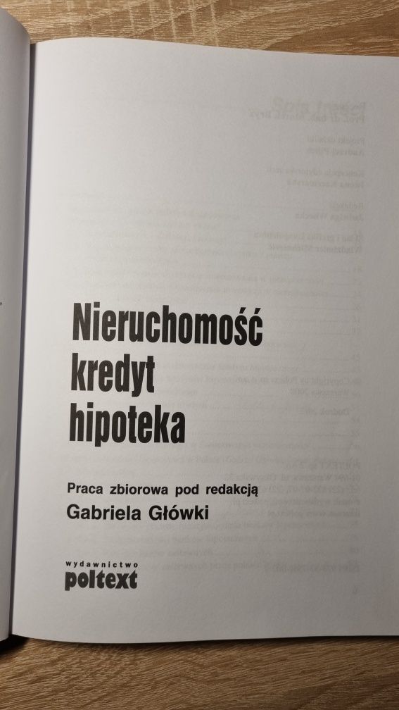 Książka ,,Nieruchomość, kredyt, hipoteka" red. Gabriel Główka