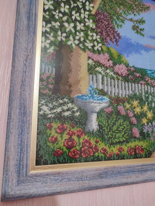 Картина з бiсеру природа