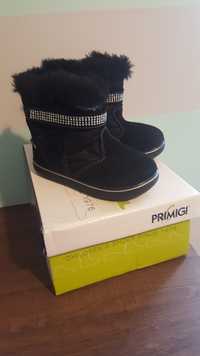 Nowe buty zimowe Primigi, czarne 23, 24