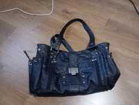 Torebka czarna z logo Jimmy Choo