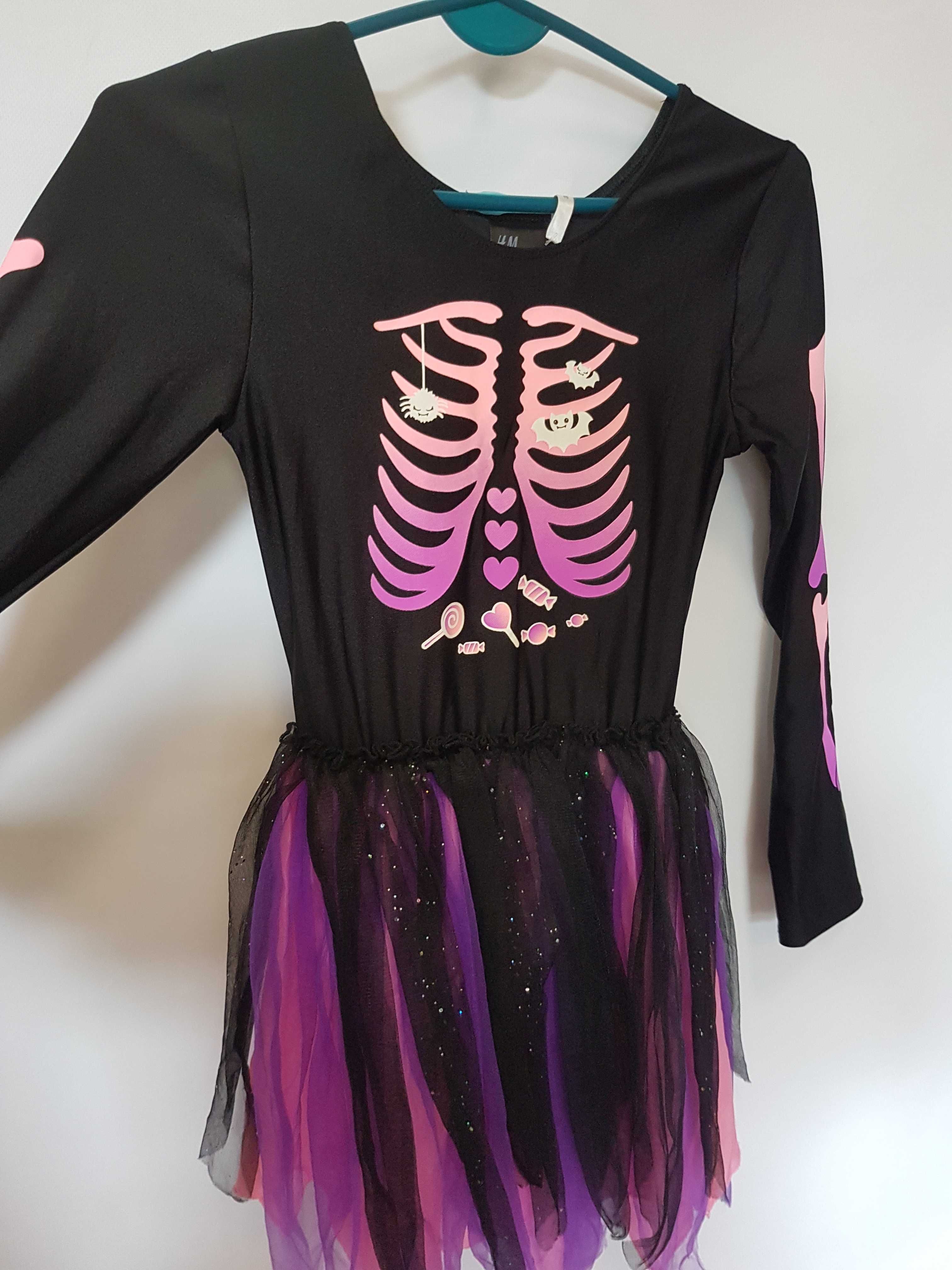 Sukienka przebranie czarownica wiedźma Coco H&M 134 140 cm. GH142