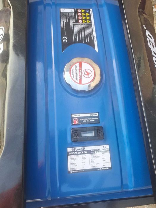 Gerador Gasolina A/E PGG7500CLE 230V - NOVO / Excelente Estado