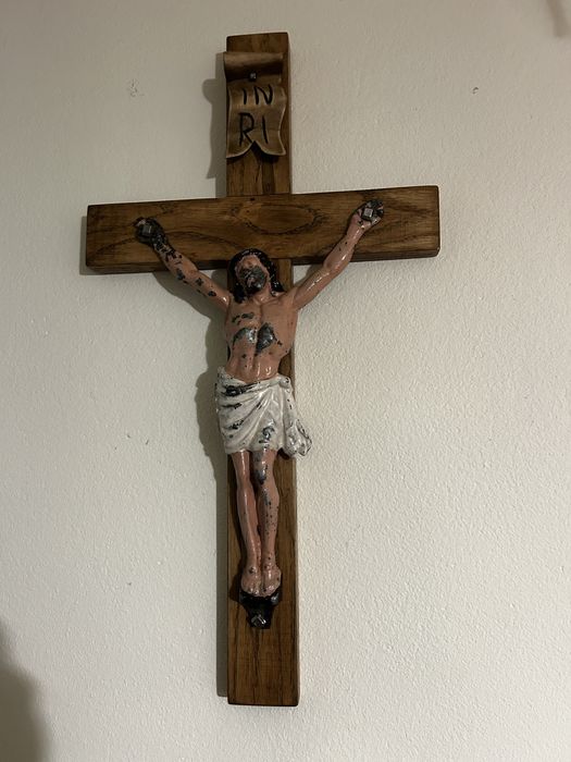 Krzyż dębowy ręcznie robiony