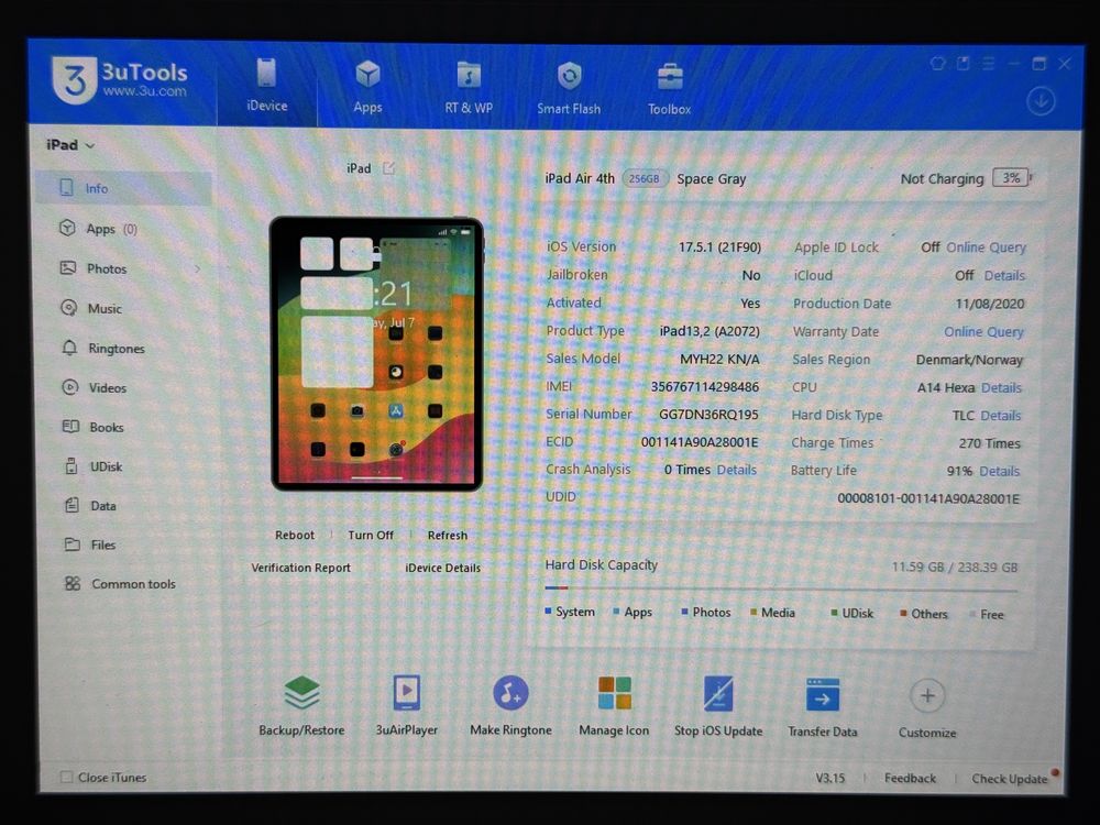 iPad Air 4 (A2072) - 256GB - Cellular (LTE) - faktura VAT 23%