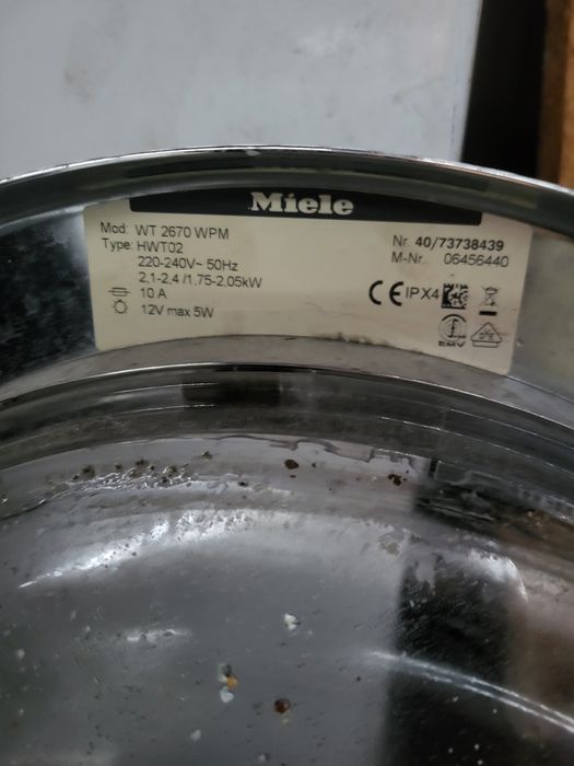 Запчастини до пральної машини Miele WT 2670 WPM