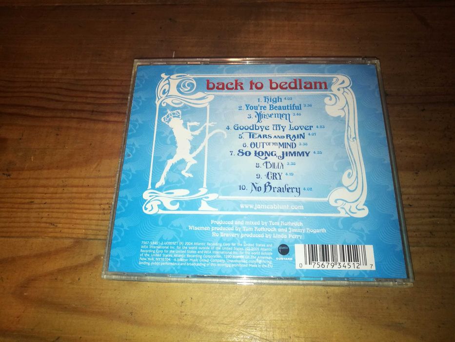 JAMES BLUNT	- Back To Badlam	CD