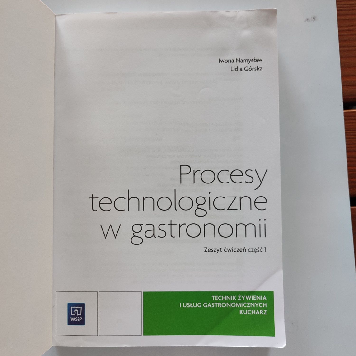 Procesy technologiczne w gastronomii WSiP zeszyt ćwiczeń 1 i 2