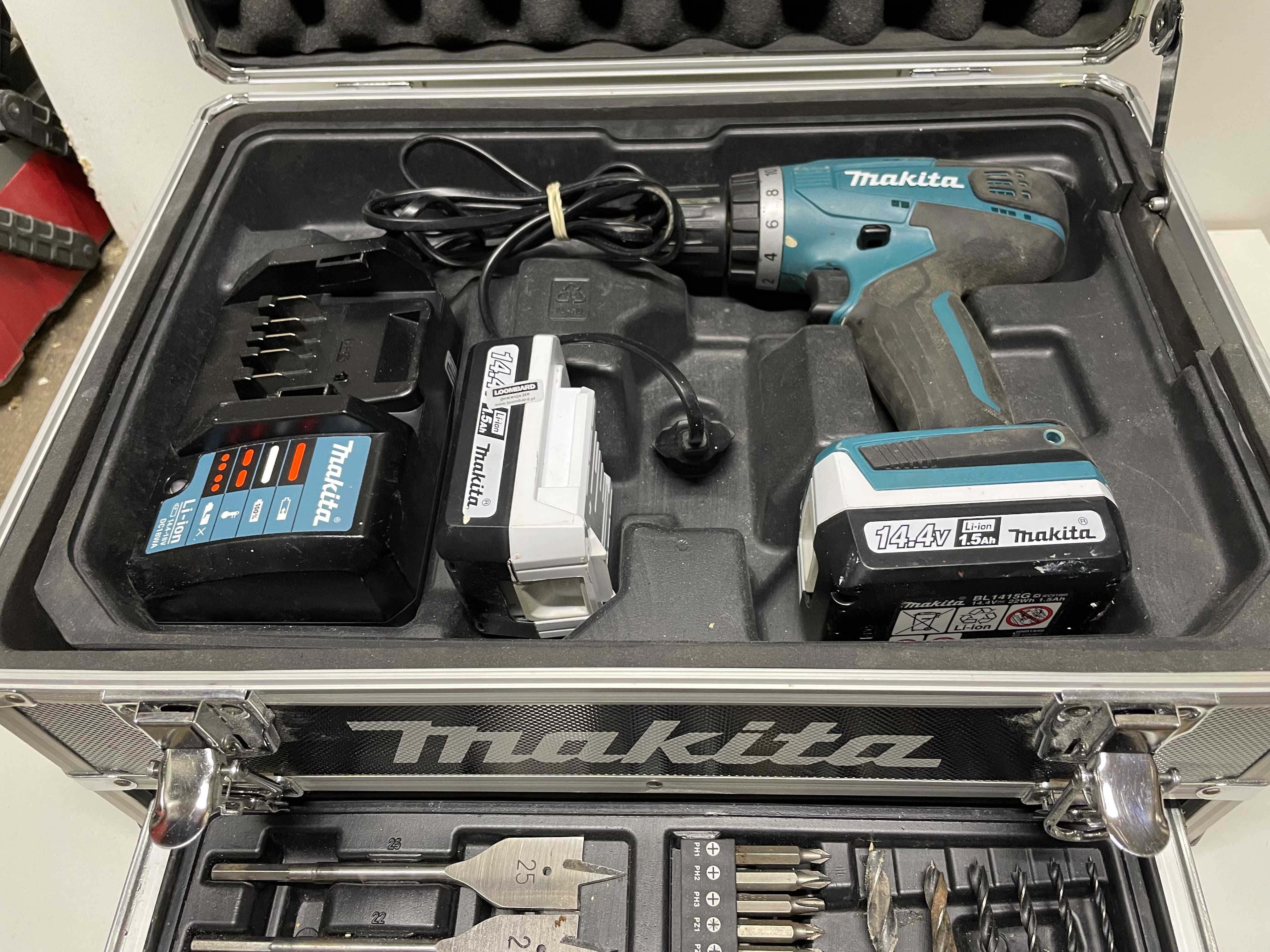 Makita zestaw DF2347 D Walizka ,wiertła, bity