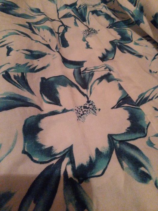 Spódnica w kwiaty letnia wiosenna biała niebieska lato retro vintage