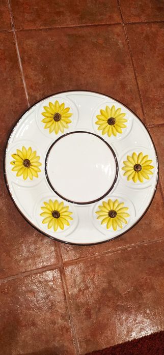 Prato pintado a mão 41cm