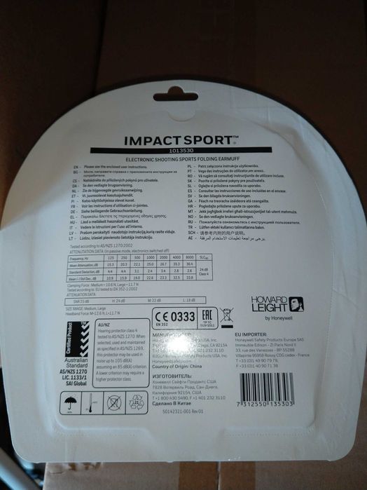 Słuchawki impact Sport honywell zielone