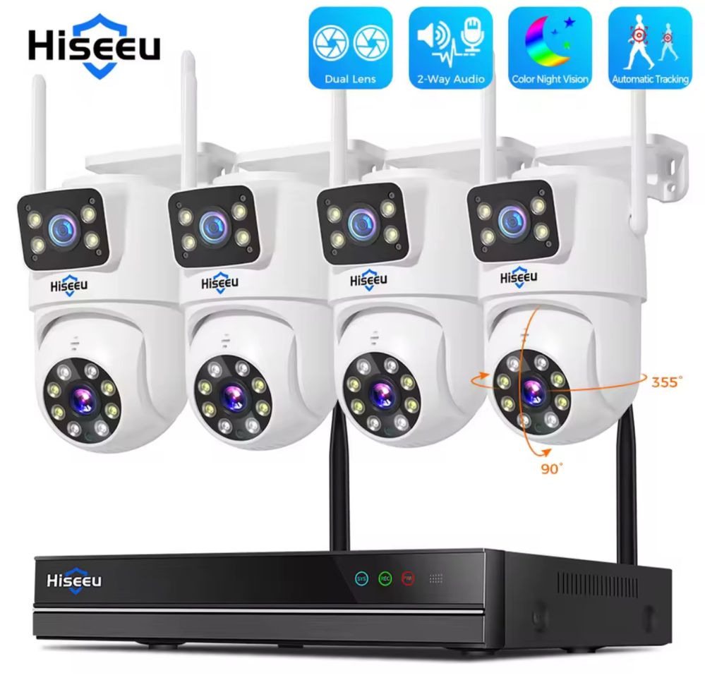 Відеонагляд wifi hiseeu 16ch