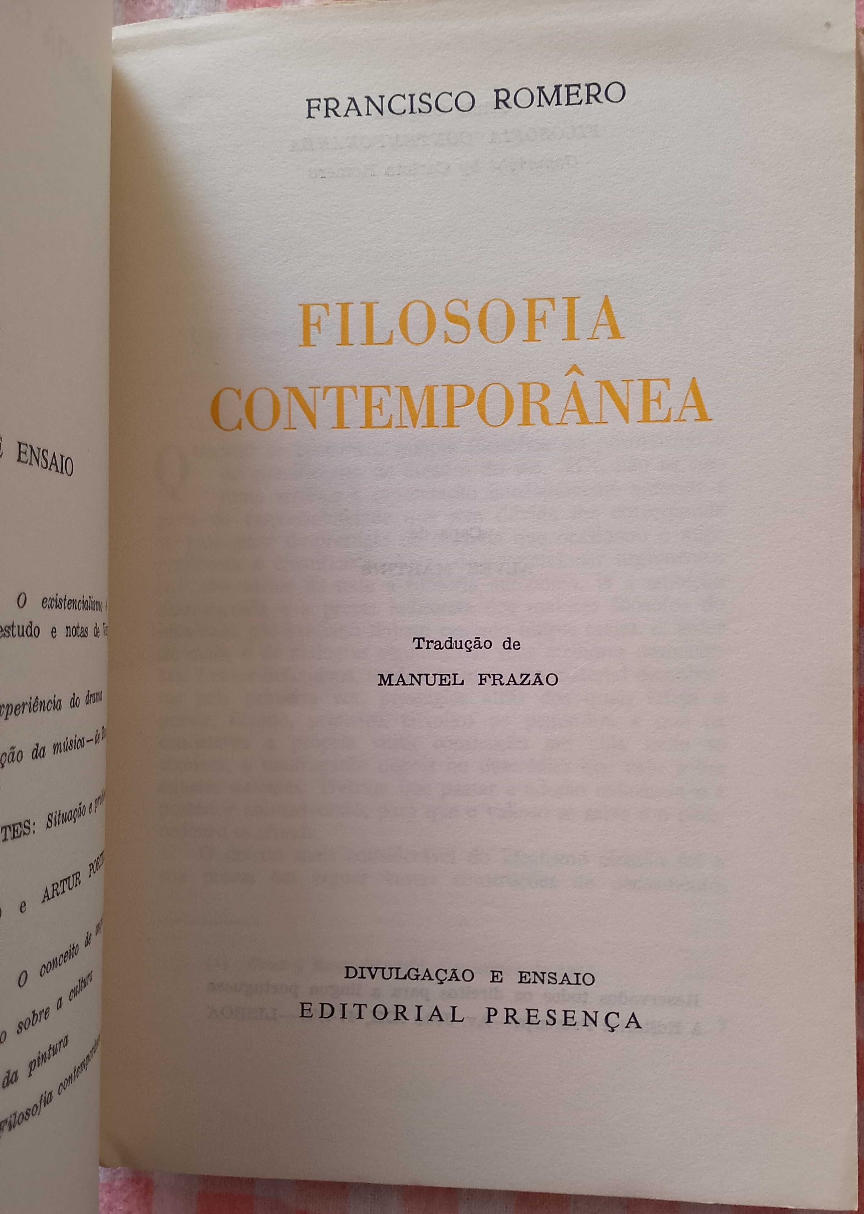 Filosofia contemporânea, Francisco Romero