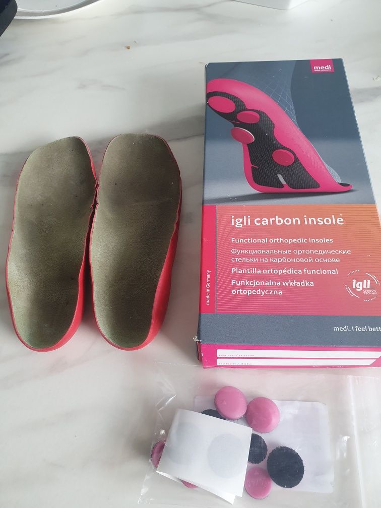 Igli carbon insole wkładki ortopedyczne 27/28