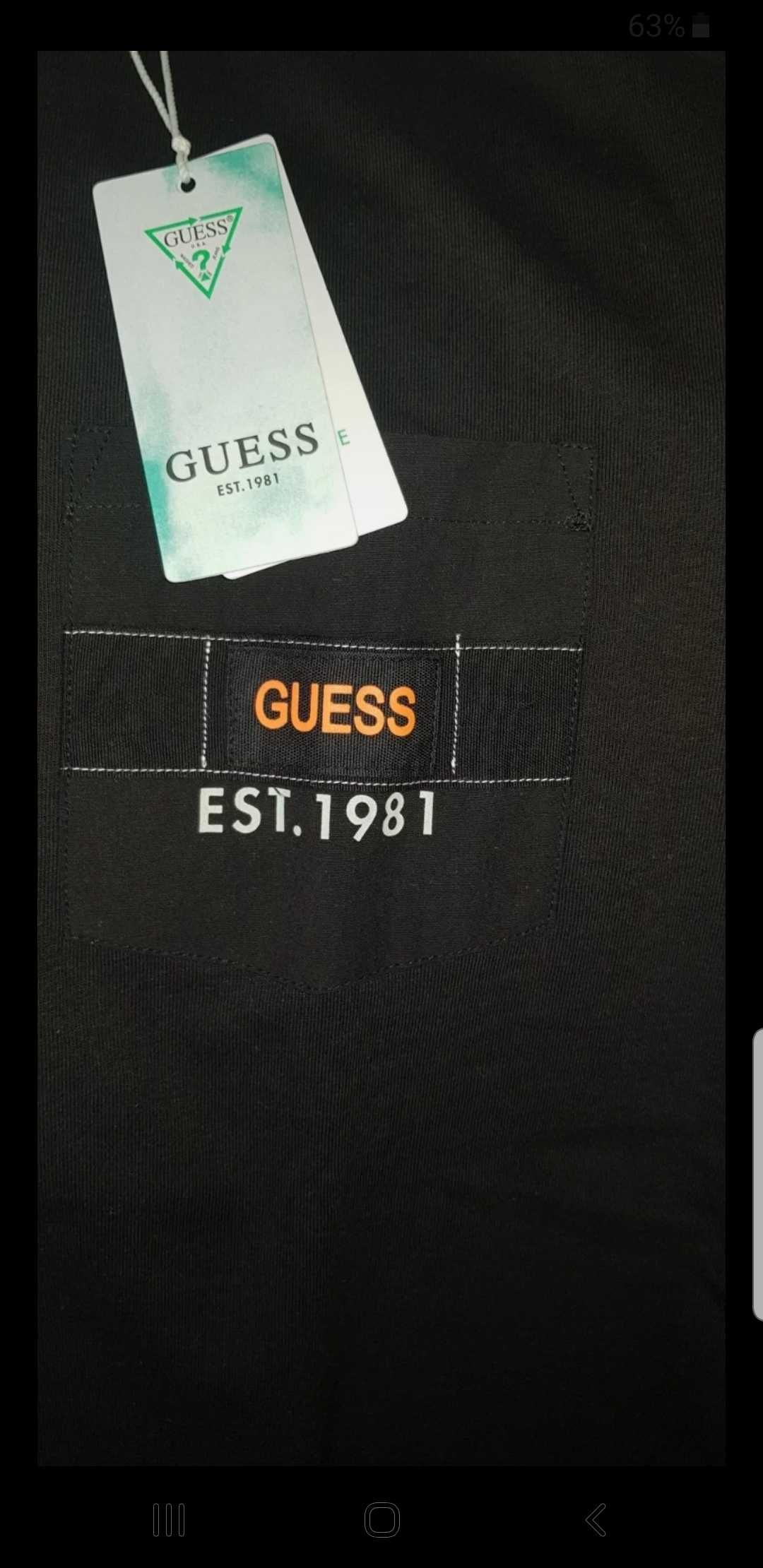 Koszulka męska marki Guess- rozmiar S- docelowo rozmiar M