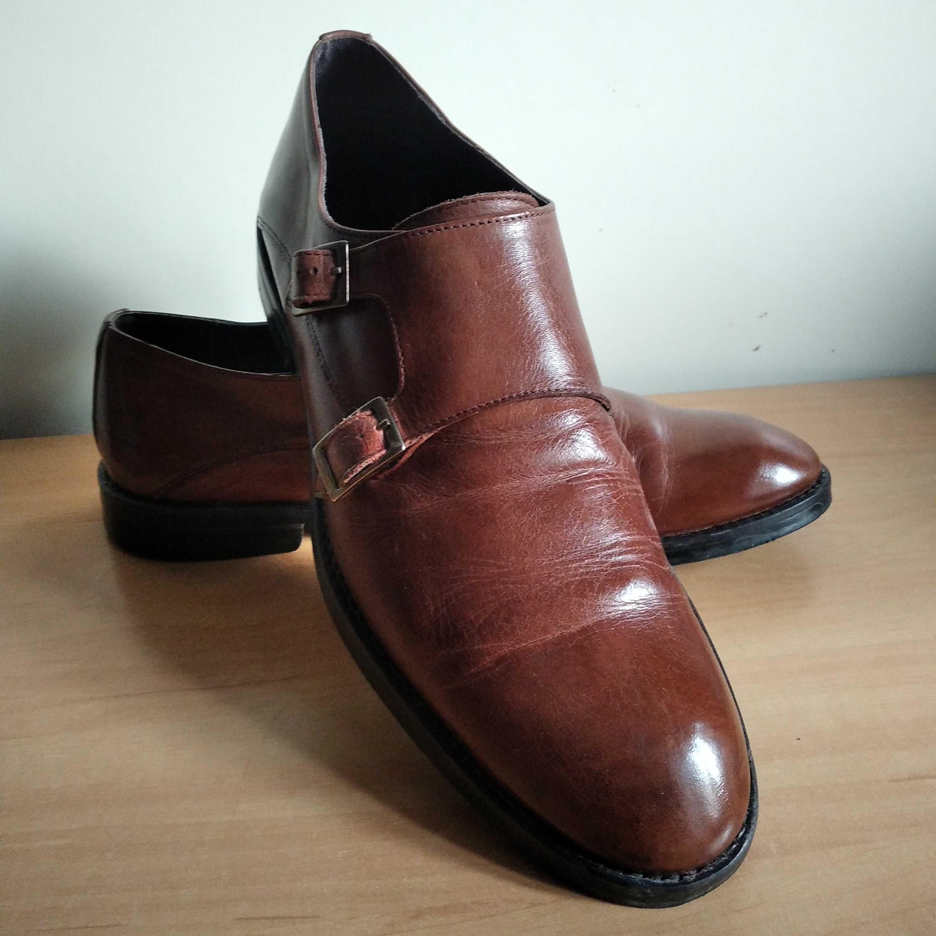 Buty męskie monki BYTOM skóra naturalna roz.eu-42