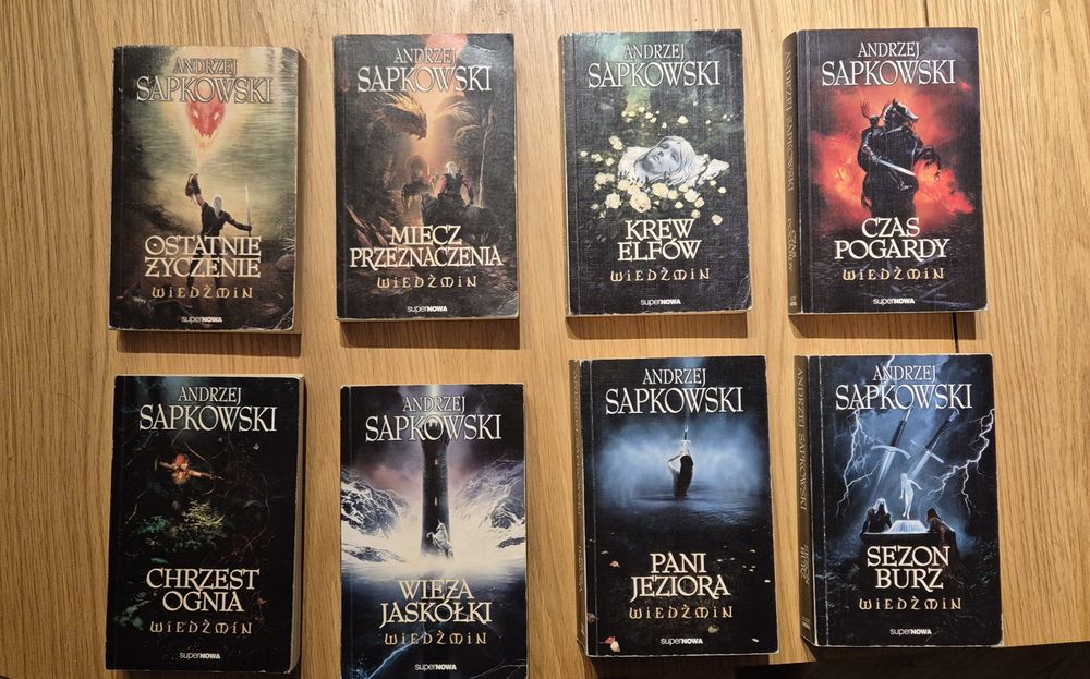 Saga Wiedźmin 1-8 Andrzej Sapkowski