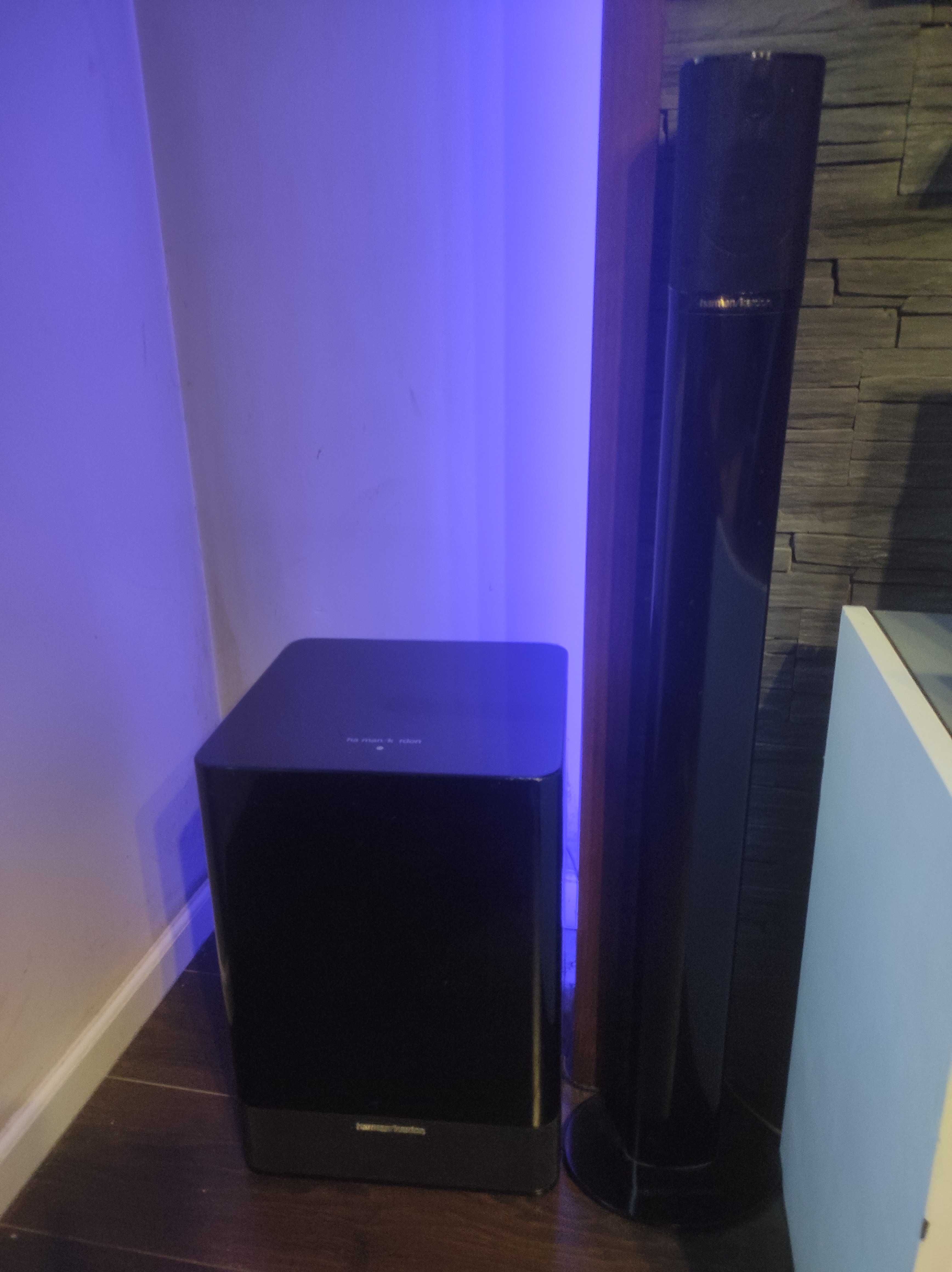 Amplituner DENON AVR-1709 + zestaw 5 głośników subwoofer HARMAN KARDON