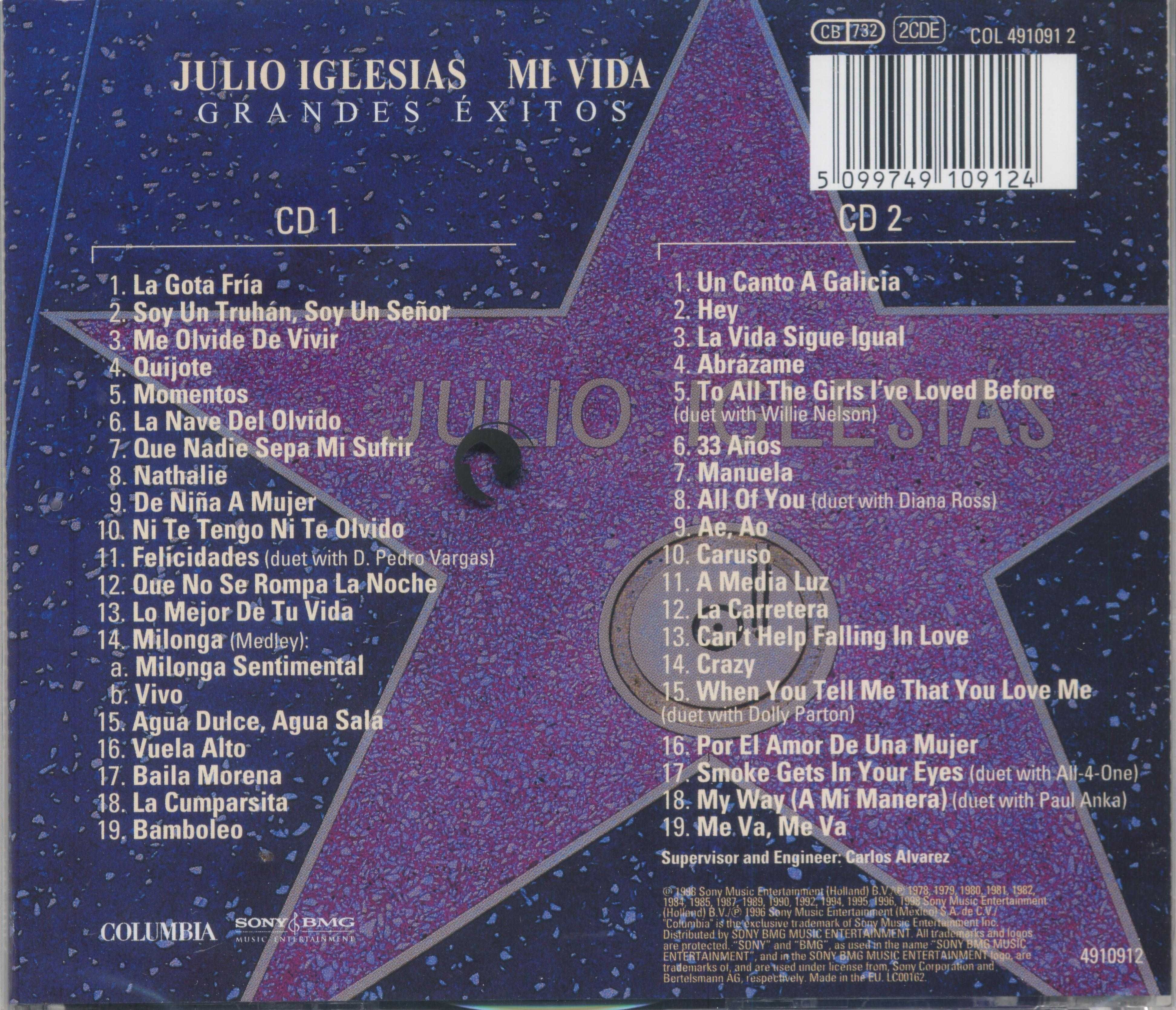 Julio Iglesias - Mi Vida: Grandes Éxitos (2 CD)