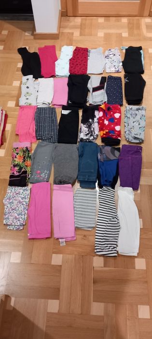 Legginsy, spodnie, trzy czwarte, dresy, piżamy dla dziewczynki