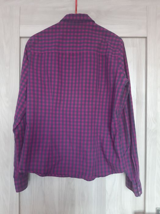 Koszula damska różowa w kratę XL