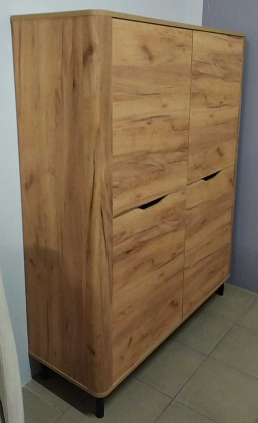 Nowa Komoda nowoczesna dąb craft złoty Santi 4d zmontowana  wyprzedaż