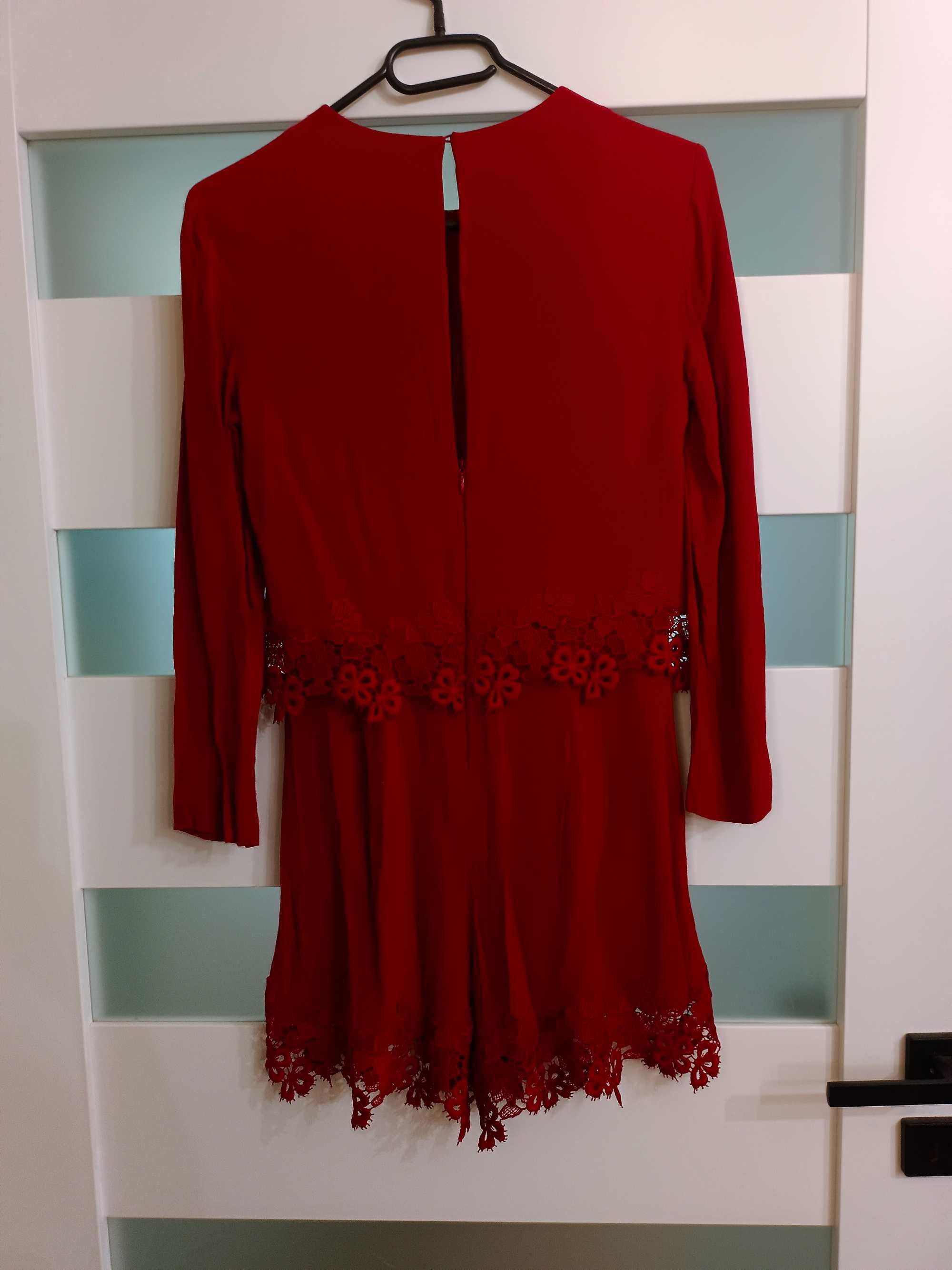 Czerwony kombinezon – Zara – rozmiar 34