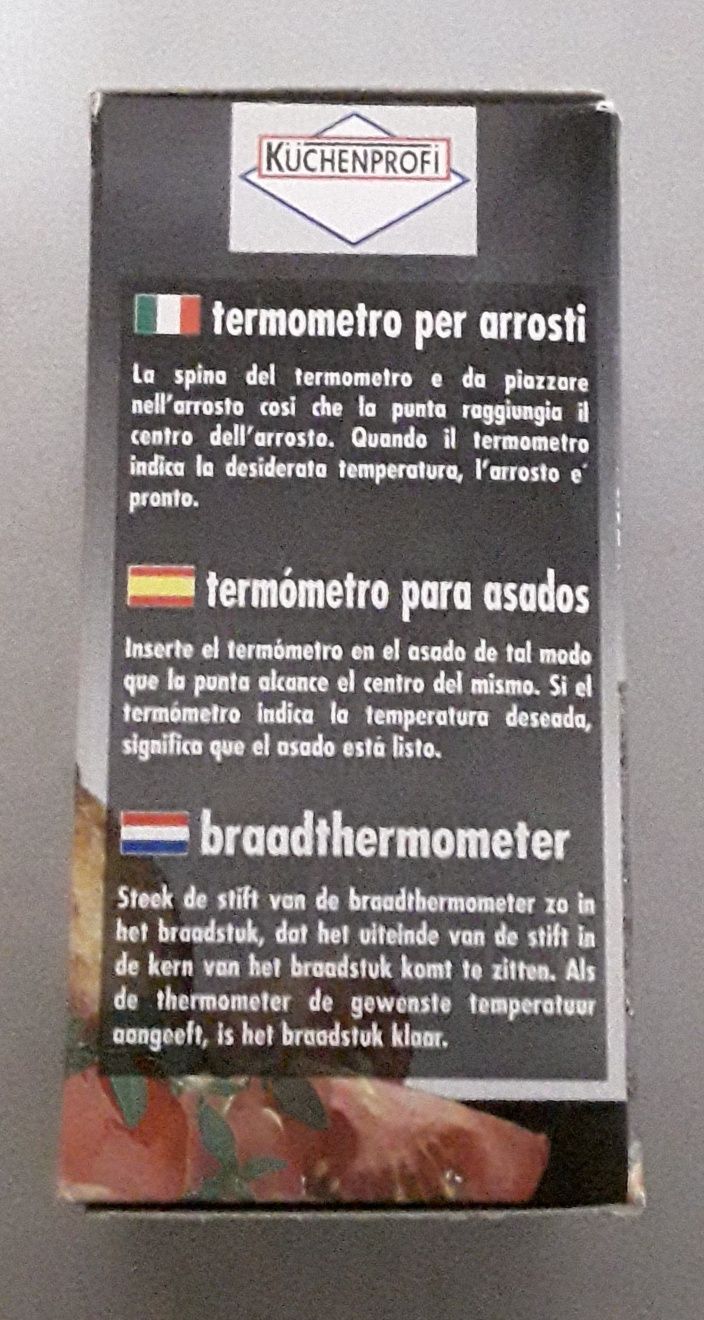 Termômetro para assados Kuchenprofi (uso culinário), novo!