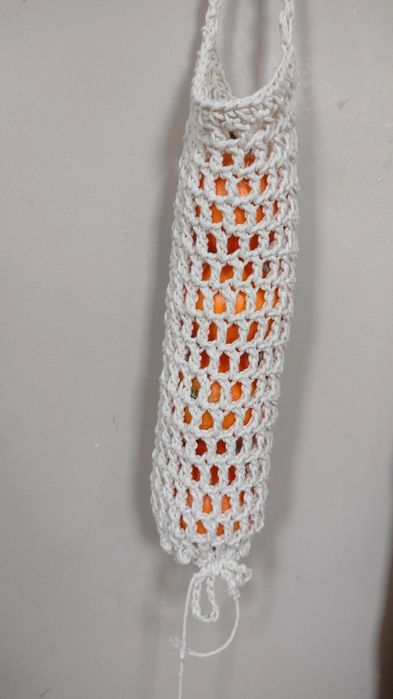 Wiszący kosz do przechowywania zabawek owoców piłek cebuli szydełko