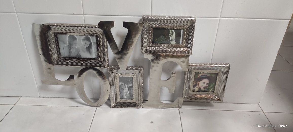 Moldura nova prateado