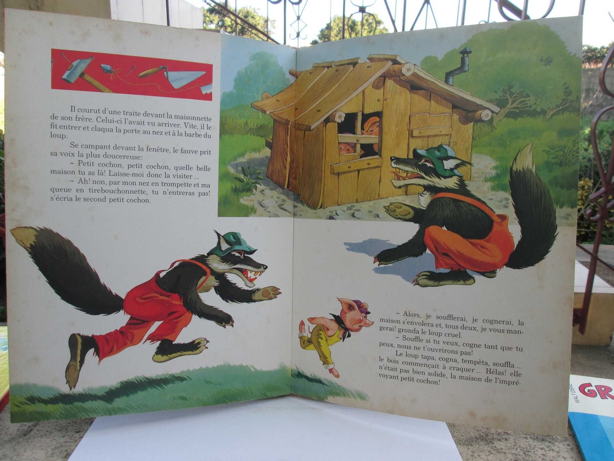 Livro Les trois petit cochons, J. Jacobs 1964