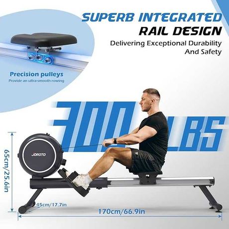 Wioślarz stacjonarny JOROTO | symulator wioślarza fitness magnetyczny