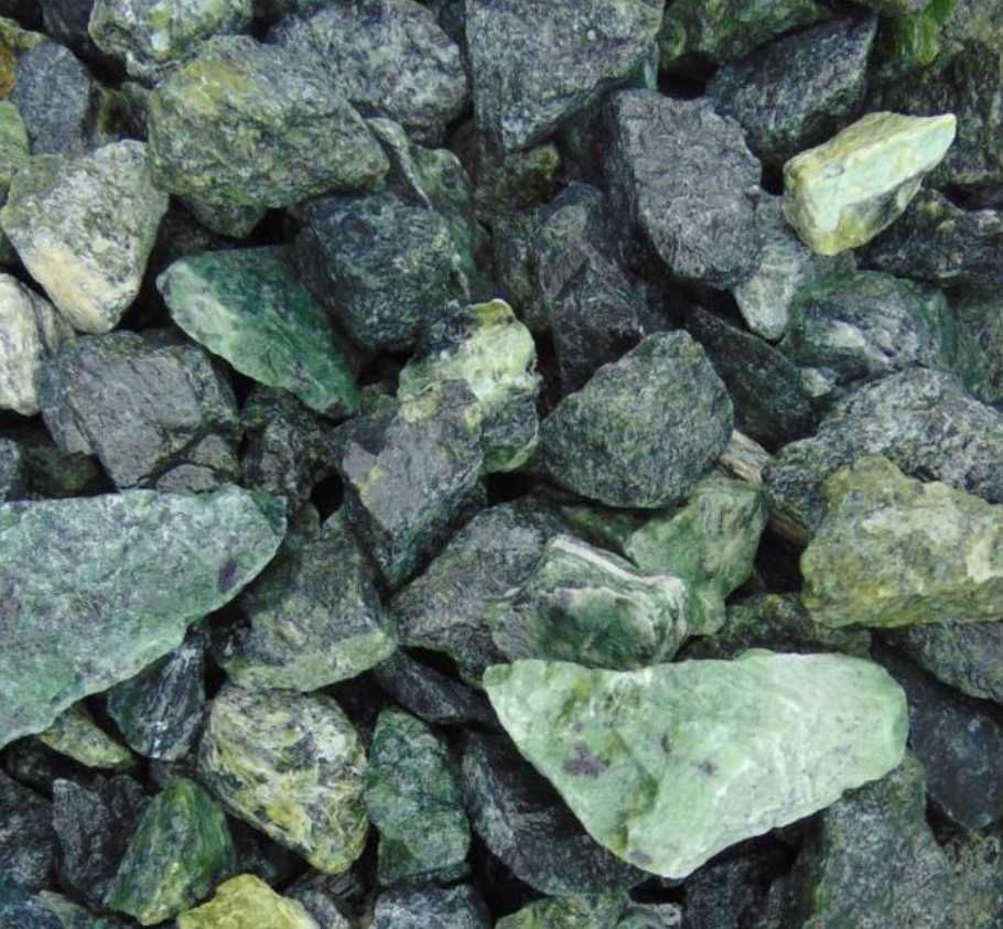 Serpentynit kamień zielony do gabionu o frakcji 80-150 green arctic