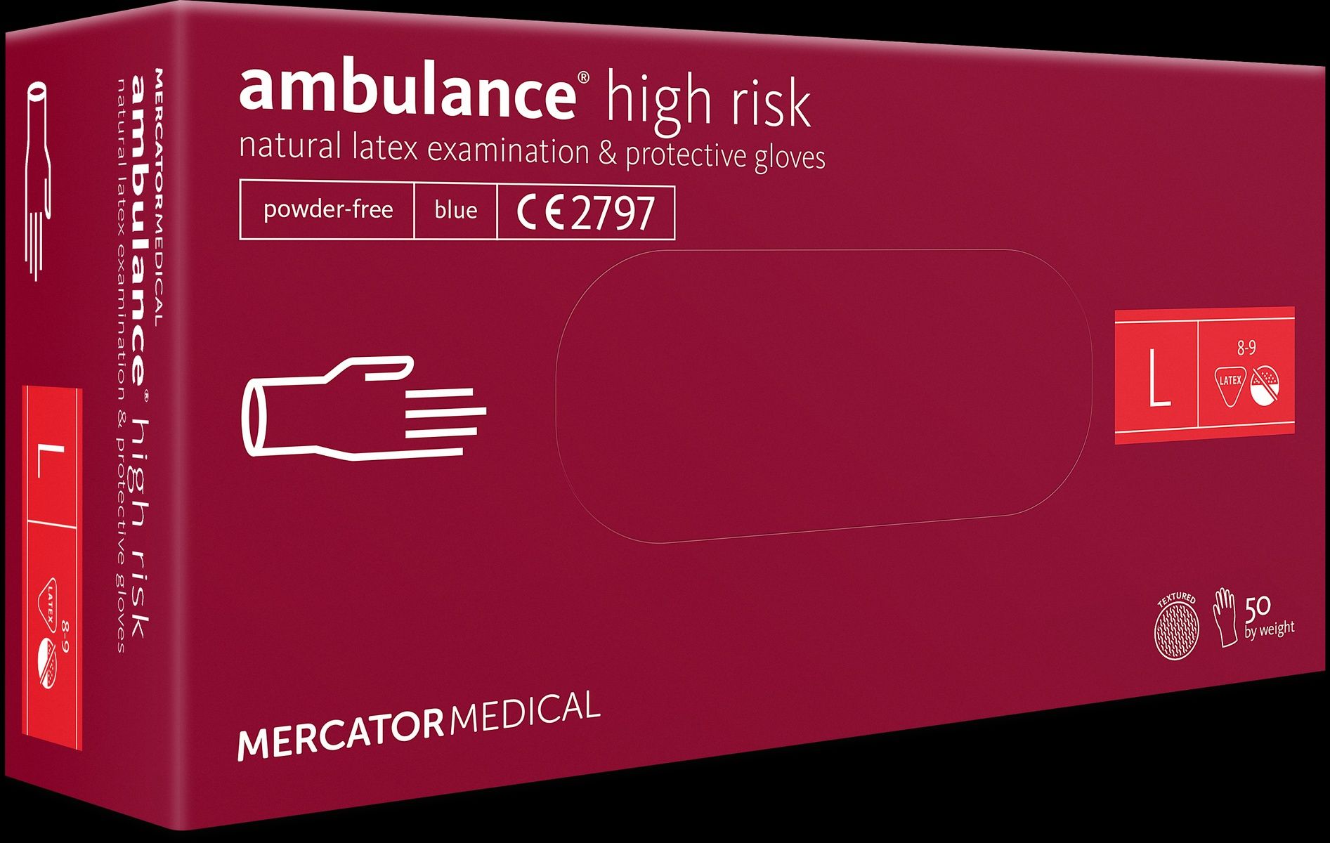 Перчатки латексные Ambulance High Risk