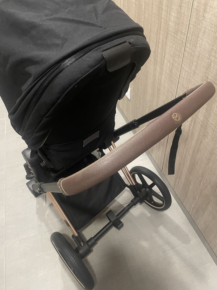 Cybex Priam Rose Gold e Cloud T Plus preto