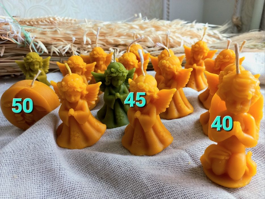 Набір для дідуха,  пшениця, овес,  ячмінь,  льон, просо, свічки з воск