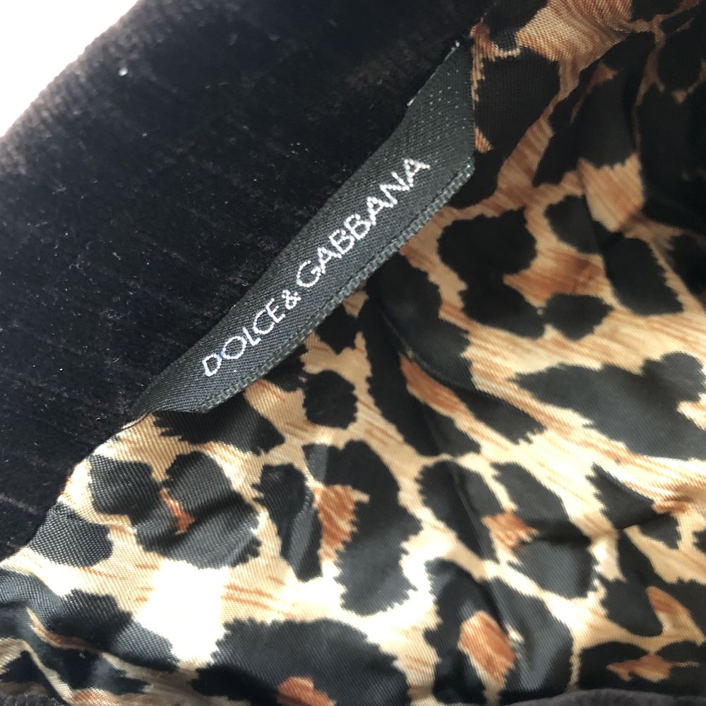 Вельветовий Блейзер Vintage Dolce & Gabbana Vilvet/Leopard Вінтаж