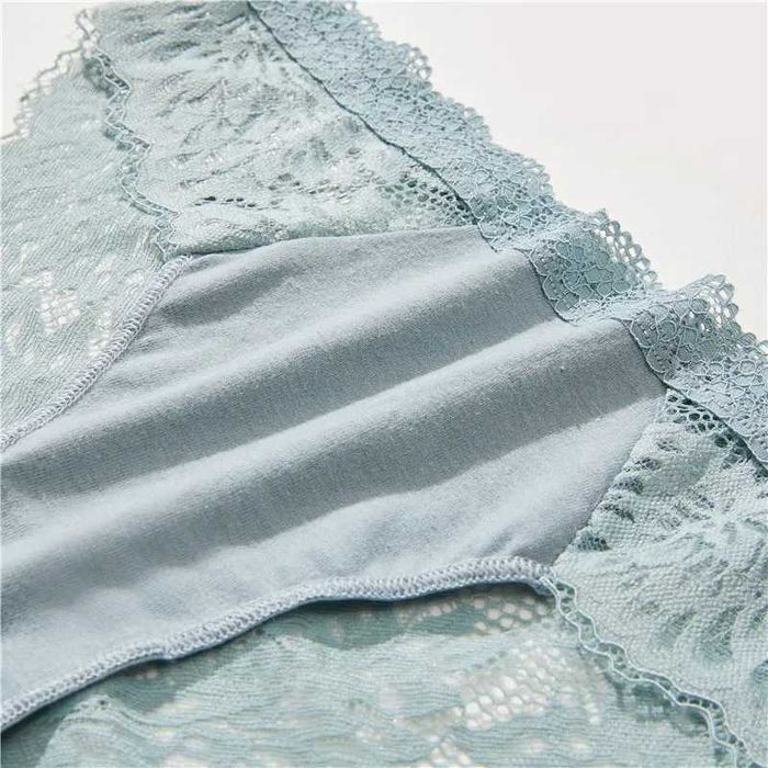 majtki damskie kwiecista koronka kolor czerwony rozmiar M