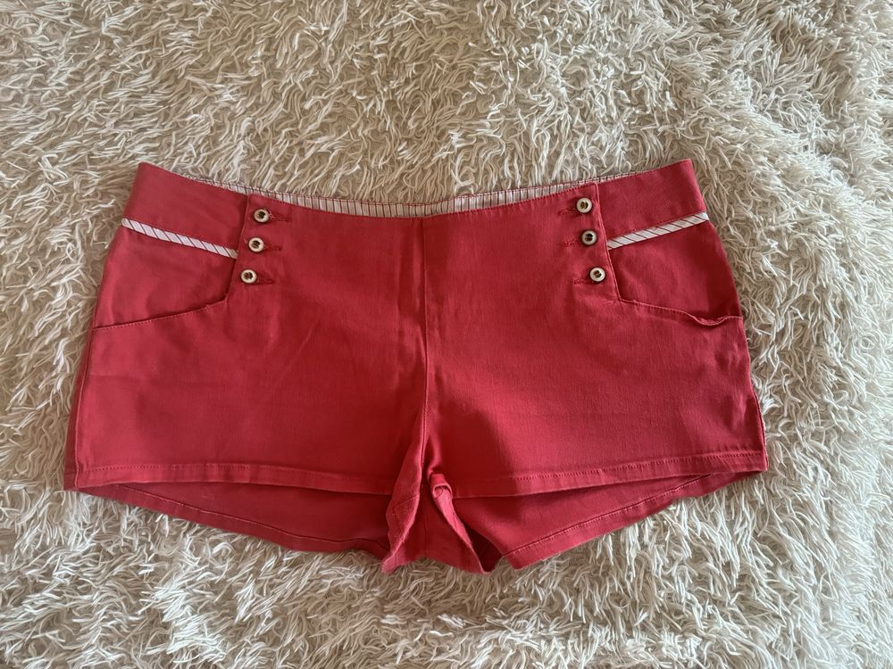 Krótkie spodenki czerwone szorty Be Beau roz. 46 3XL