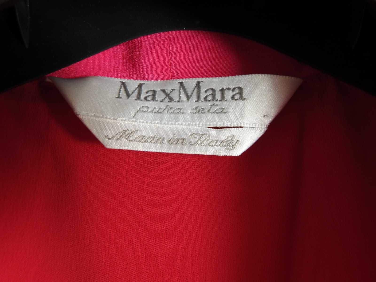 Max Mara jedwabna elegancka sukienka wesele jedwab silk soie L XL